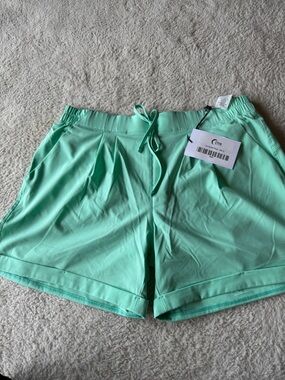 ZYIA Mint Green Athletic Shorts
